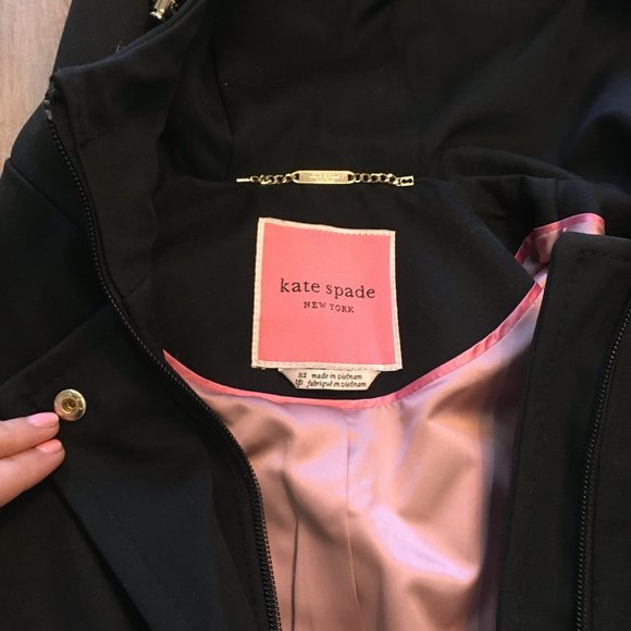 Kate Spade hooded water resistant trench coat - Picture 5 of 5